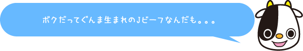 Jこうしくん：僕だってぐんま生まれのJビーフなんだも。。。